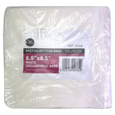 FyNite 8.5" x 8.5" White Greaseproof Bags 900 Pieces 216 mm x 216mm  Adomoo
